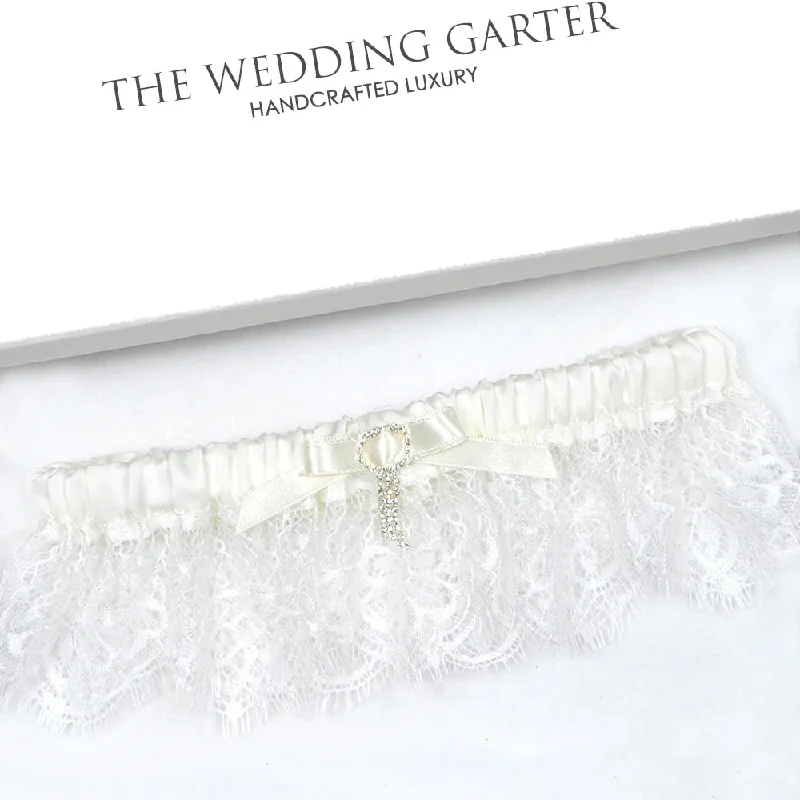 Flash Sale Chantilly Lace Ivory Bridal Garter