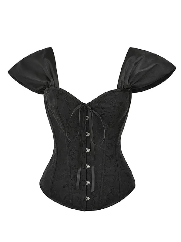 Exclusive Access Corset Top for Women with Sleeves Bustier Overbust Lace Up Bodice Lingerie Exclusive Access Corset Top for Women with Sleeves Bustier Overbust Lace Up Bodice Lingerie