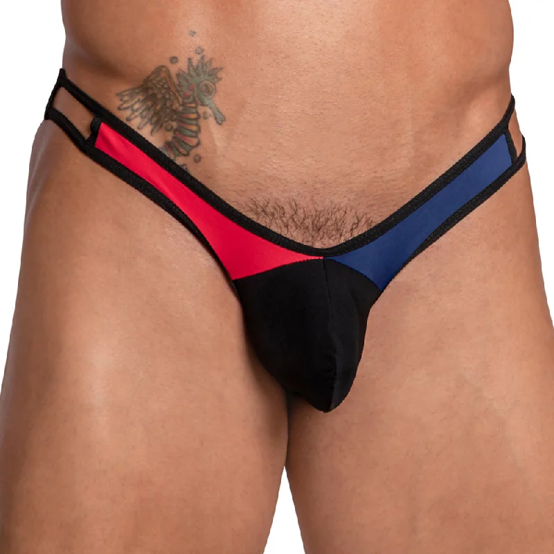 Crazy Savings Daddy DDE050 Tri Color Low Rise Jockstrap