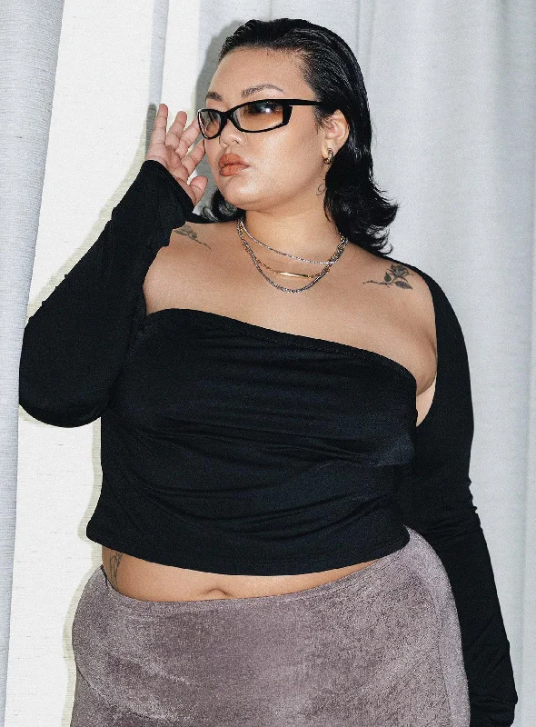 Weekend Offers That Thrill Deandra Top Black Curve