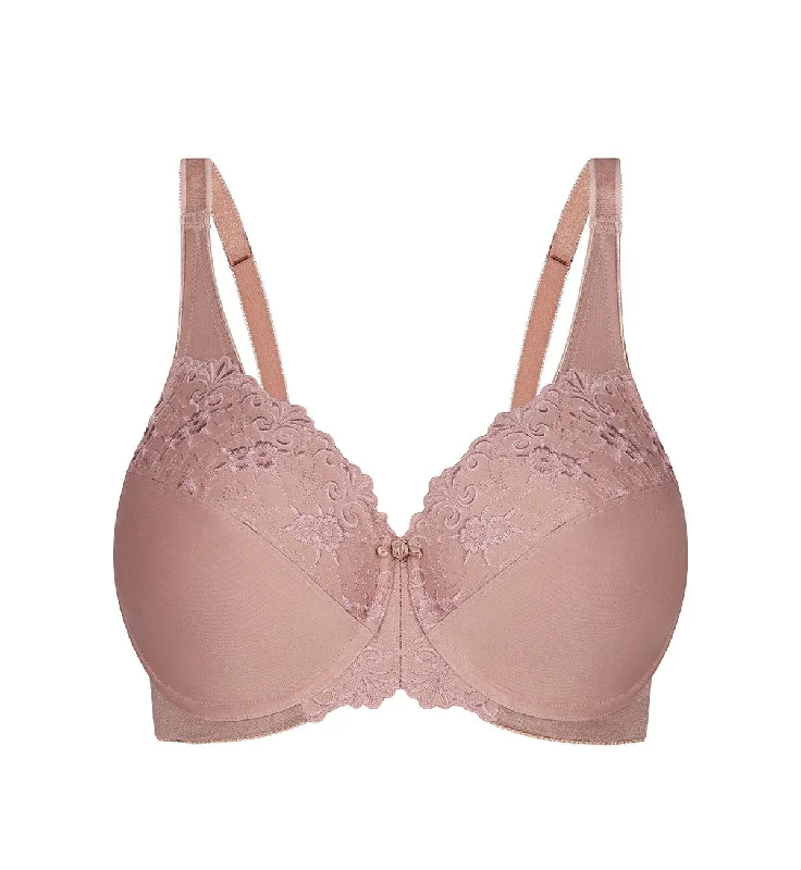 Weekend Deals That Thrill EMBROIDERED MINIMISER BRA