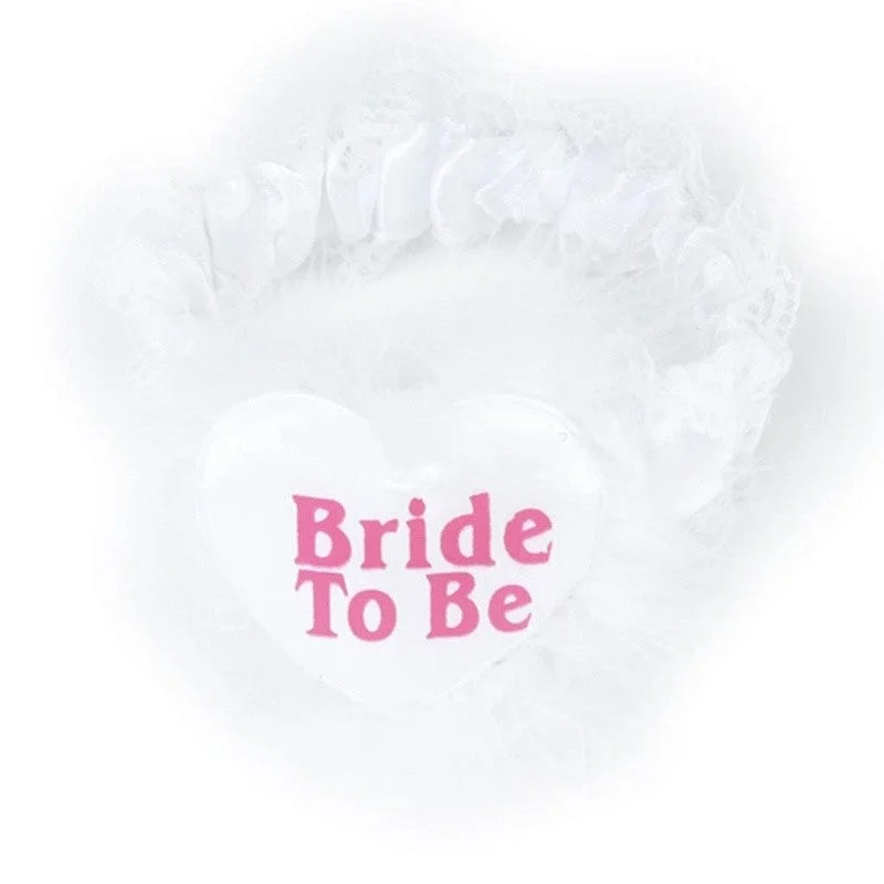 Sale Event Fashion Cute Women Charm Bride's Wedding Garters Satin White feather Heart sexy garters