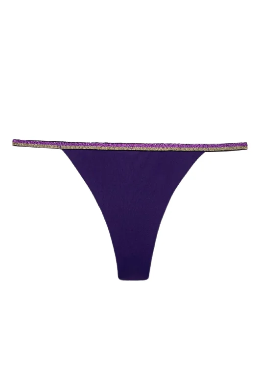 Can't Beat Flexy Plum gold thongs