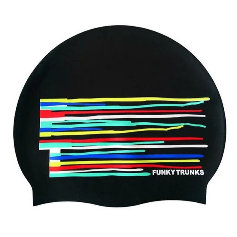 Midnight Sale Funky Trunks Silicone Swim Cap | Drip Funk