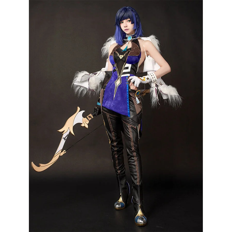 Year-End Sale Genshin Impact Yelan Cosplay Costume C01109 AA