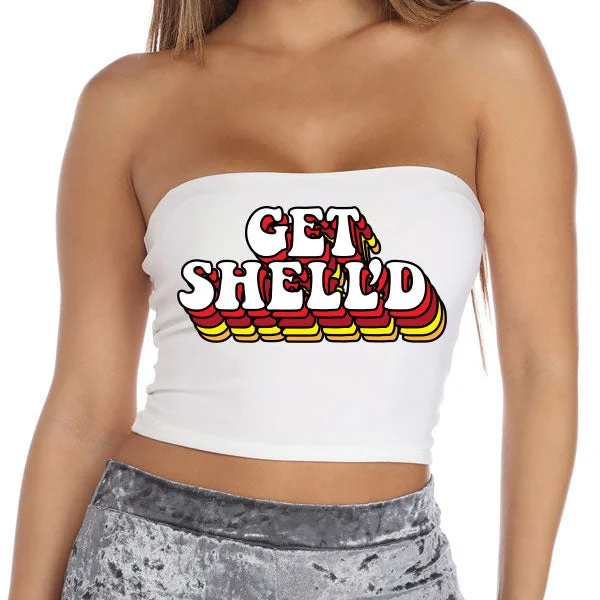 Weekend Savings Sensation Get Shell'd White Tube Top