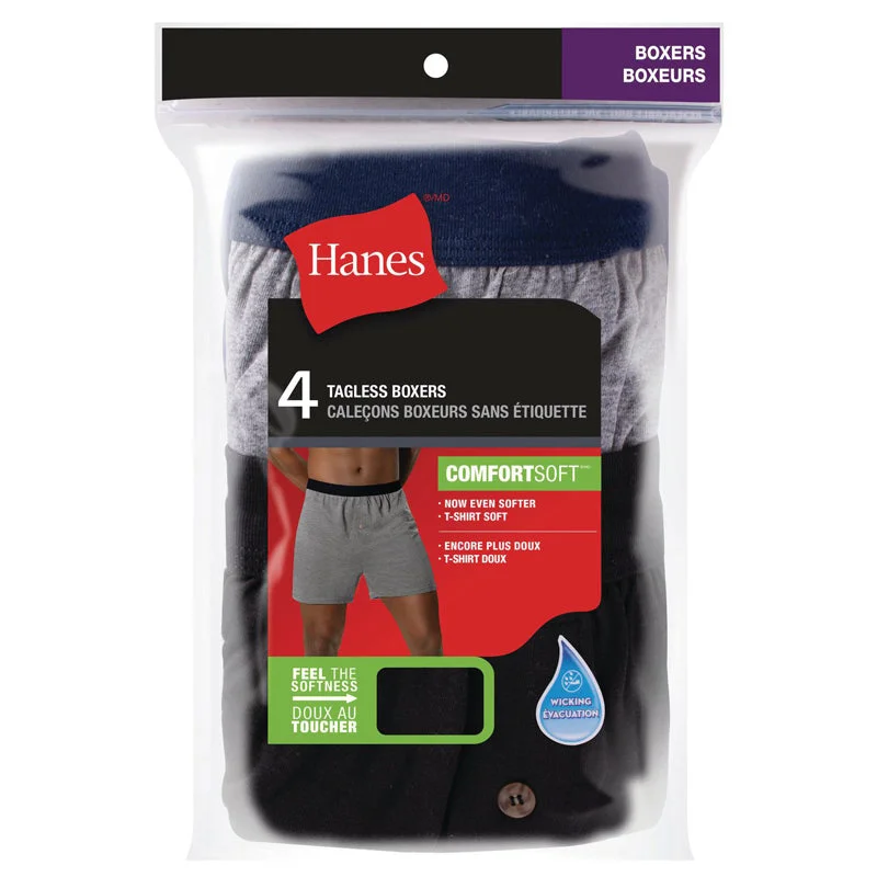 Weekend Discounts You Deserve Hanes Men's Tagless Boxer 4-pack