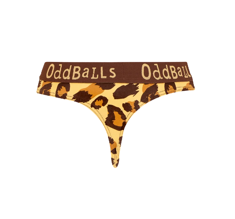 Cash Savings Leopard - Ladies Thong