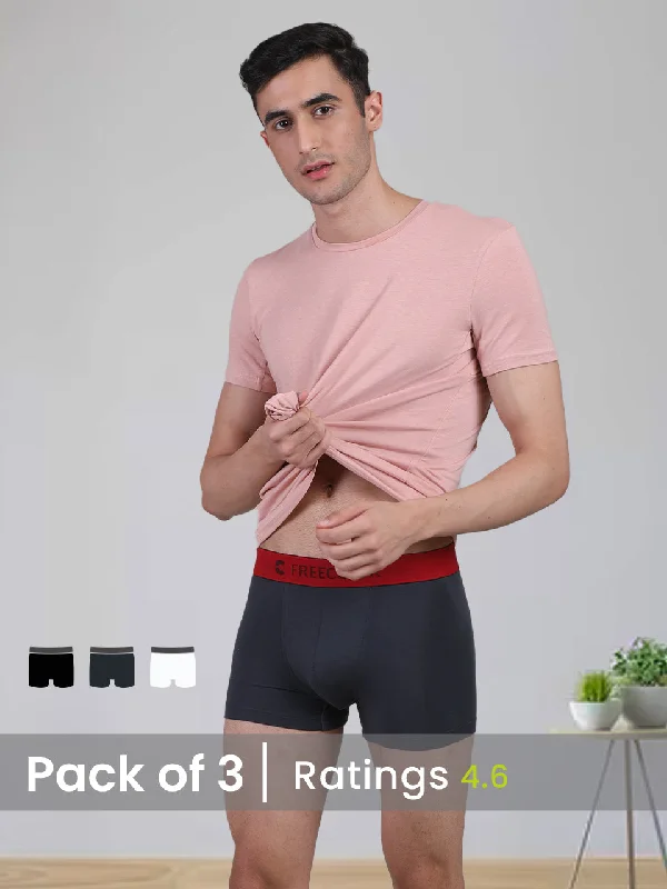 Deep Discounts Luxury Limited Edition - Men's Anti-Bacterial Micro Modal Trunk (Pack of 3)