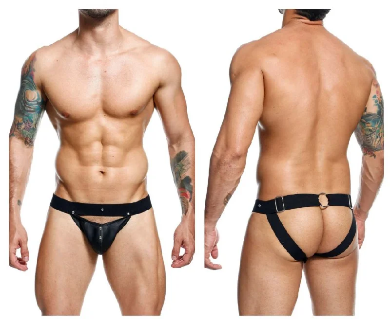 Best Seller MaleBasics DMBL04 DNGEON Peakaboo Jockstrap Color Black