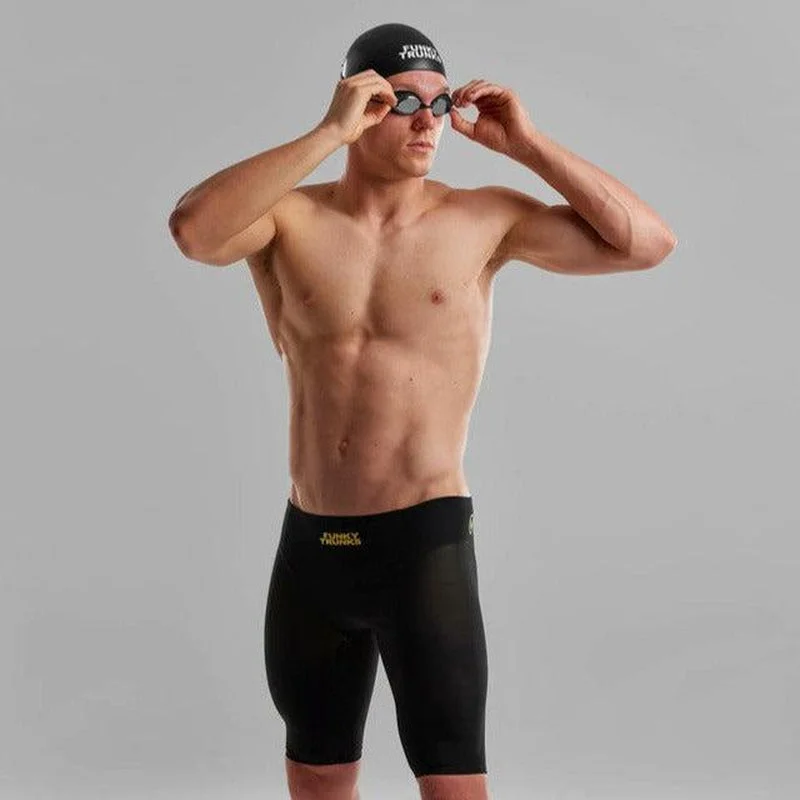 Discount Deals Funky Trunks Mens Apex Viper Jammers | Black Attack