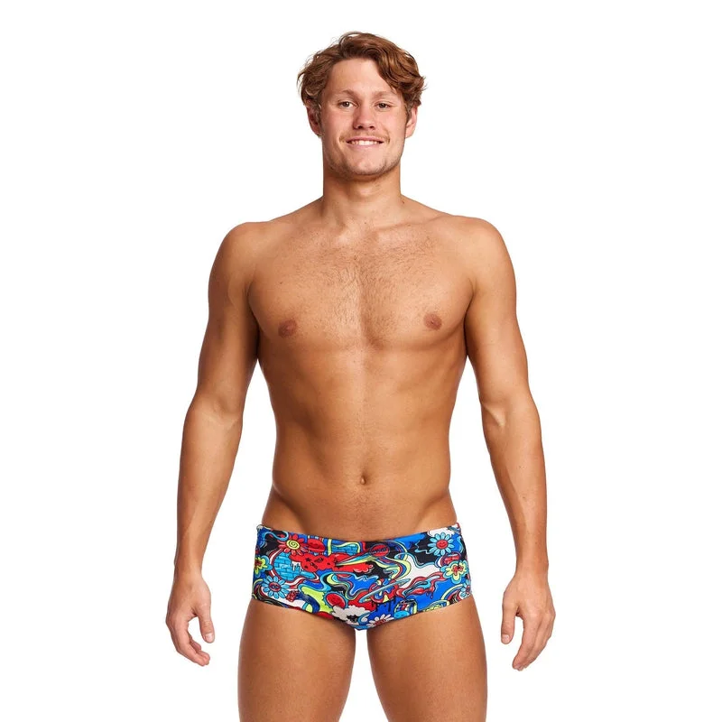 Act Fast Funky Trunks Mens Sidewinder Trunks | Happy Jacks