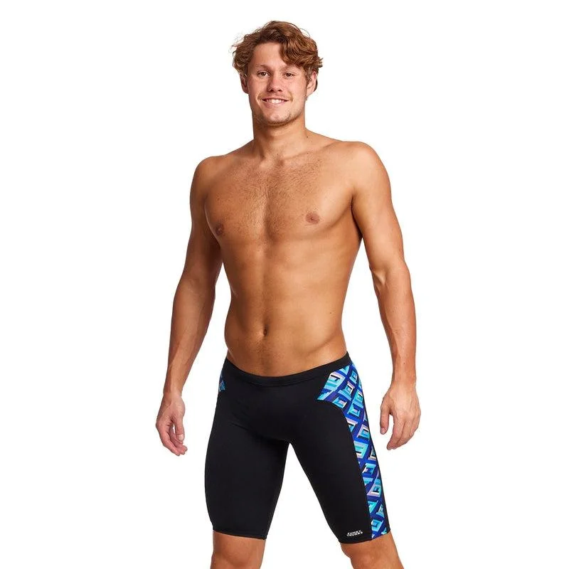Discount Days Funky Trunks Mens Training Jammers | Blue Bunkers