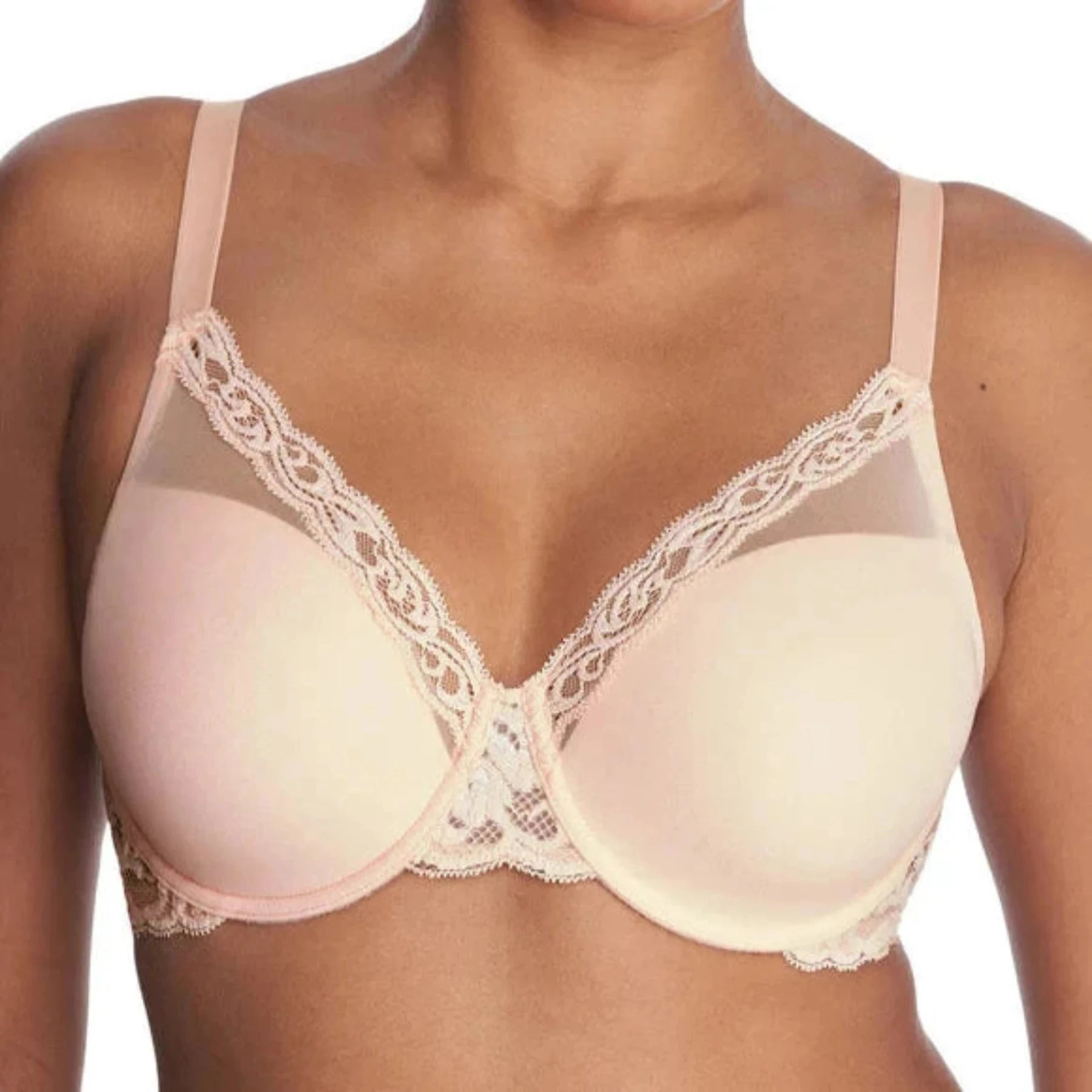 Savings Alert Feathers Full Figure Contour Underwire Bra 741299 - Seashell