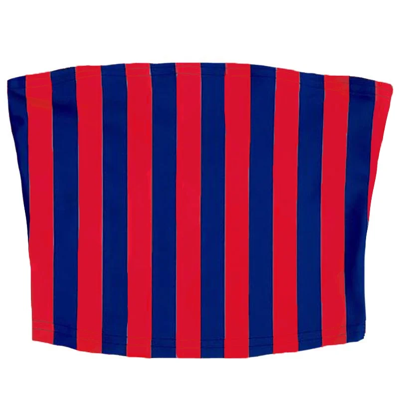 Weekend Specials to Relish Navy & Red Striped Tube Top