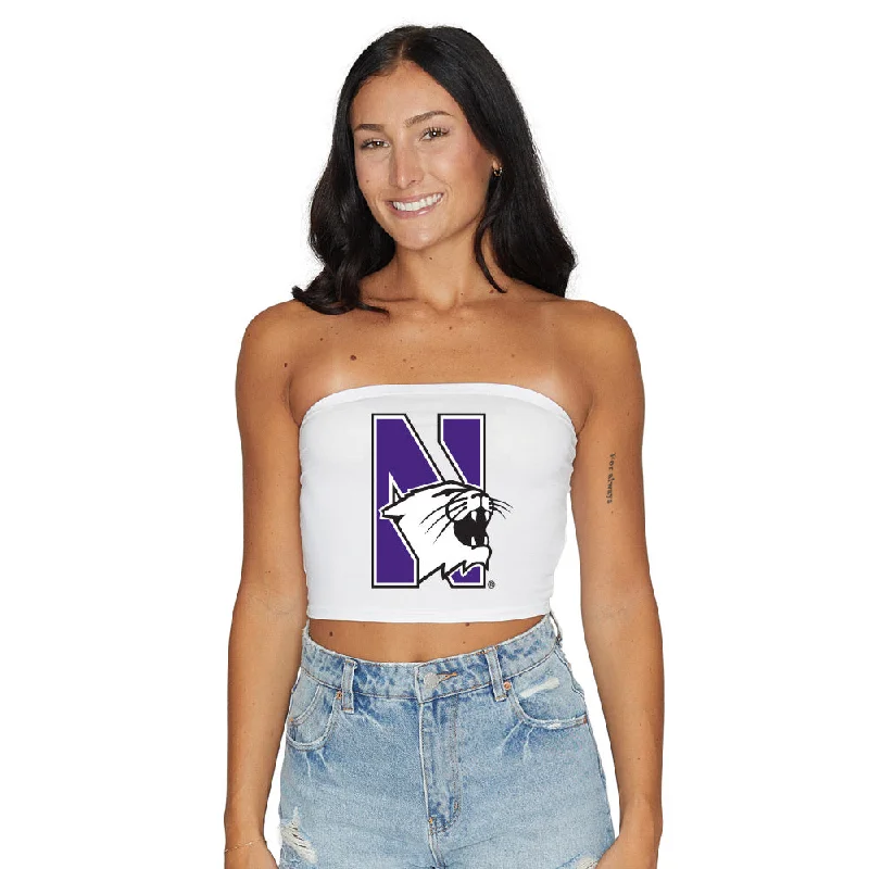 Weekend Discounts to Savor Northwestern Wildcats White Tube Top