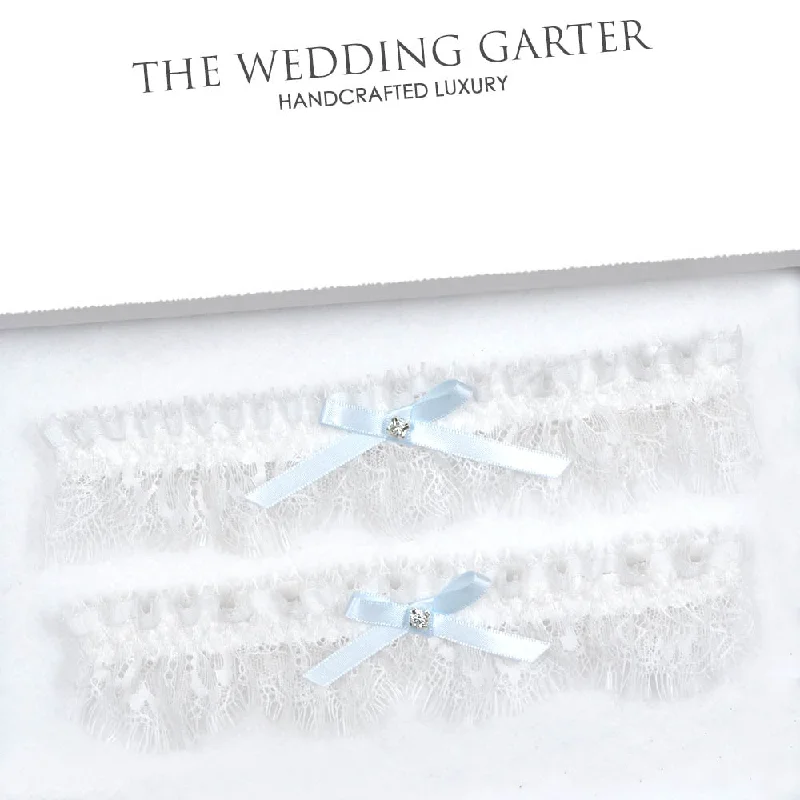 Price Drop Paris Eyelash Lace Wedding Garter Set