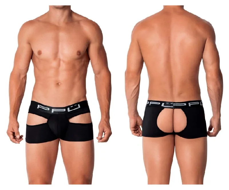 Top Pick PPU 2104 Open Back Trunks Color Black