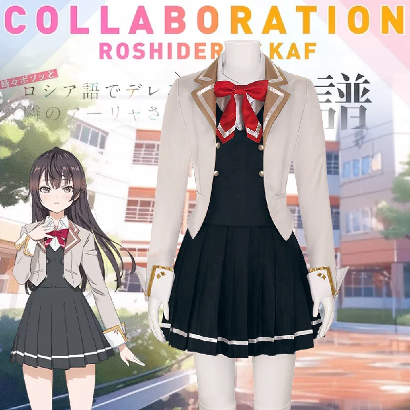 Weekend Deals to Make You Happy Rulercosplay Alya Sometimes Hides Her Feelings in Russian Uniform Suit Cosplay Costume With Accessories