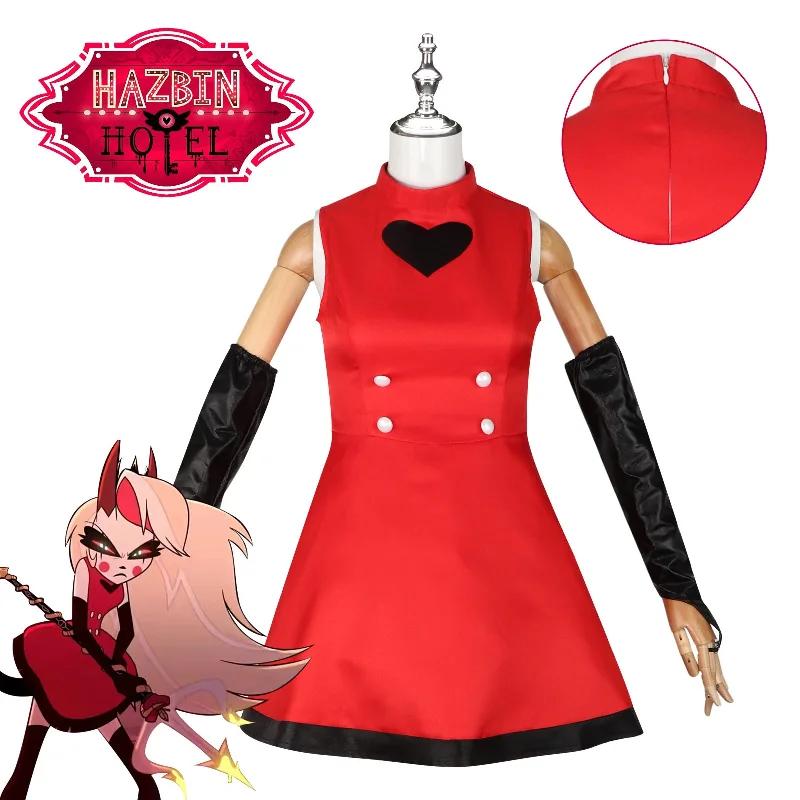 Weekend Deal Rulercosplay Hazbin Hotel Charlie Morningstar Uniform Suit Cosplay Costume With Accessories Weekend Deal Rulercosplay Hazbin Hotel Charlie Morningstar Uniform Suit Cosplay Costume With Accessories