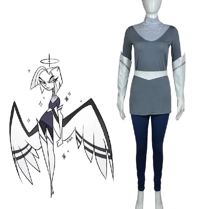 Year-End Clearance Rulercosplay Hazbin Hotel Lute Uniform Suit Cosplay Costume With Accessories Year-End Clearance Rulercosplay Hazbin Hotel Lute Uniform Suit Cosplay Costume With Accessories