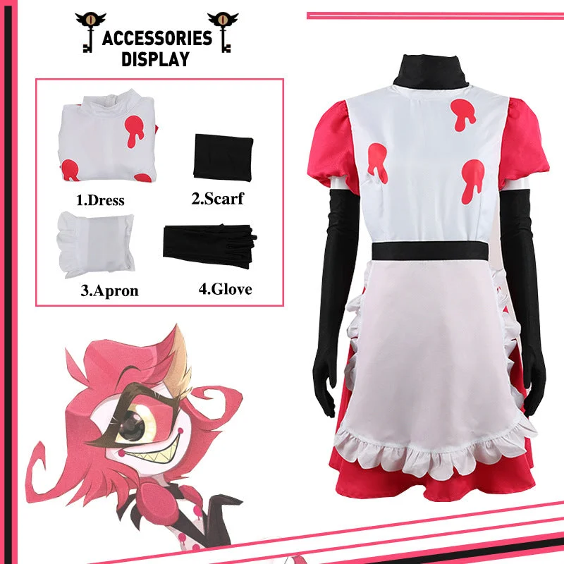 Make Your Weekend Count with Savings Rulercosplay Hazbin Hotel Niffty Uniform Suit Cosplay Costume With Accessories Make Your Weekend Count with Savings Rulercosplay Hazbin Hotel Niffty Uniform Suit Cosplay Costume With Accessories