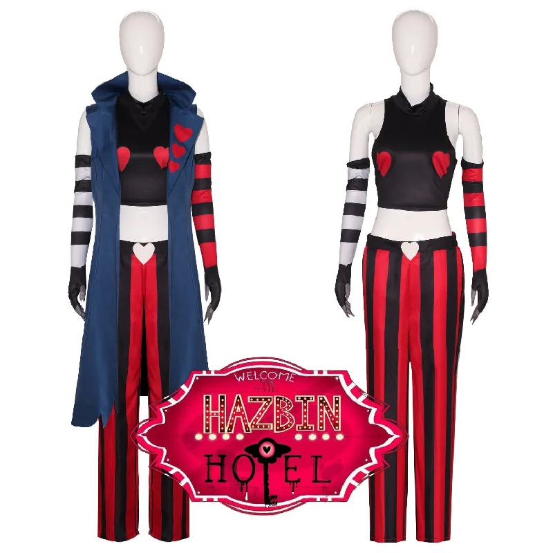 Weekend Shopping Made Better Rulercosplay Hazbin Hotel Velvette Uniform Suit Cosplay Costume With Accessories