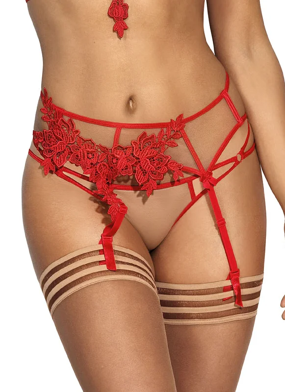 Fantastic Deals Brooklyn Red or Black Lace Garter