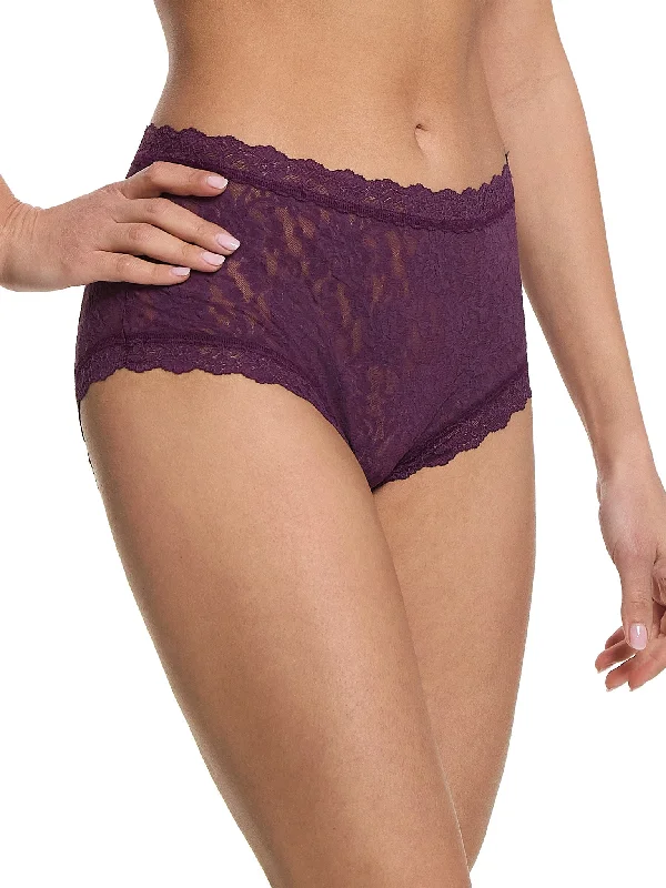 Huge Discounts Signature Lace High Rise Boyshort Stone Fruit Purple