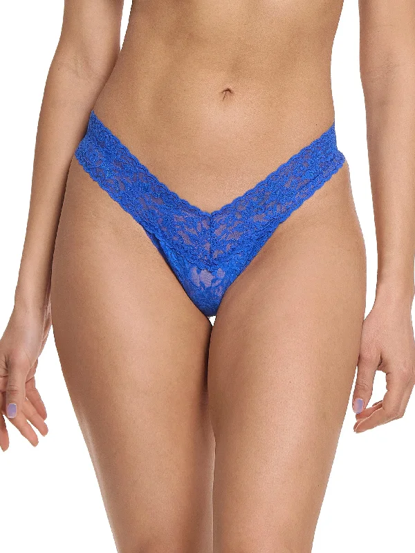 Today’s Deal Signature Lace Low Rise Thong Across The Pond Blue