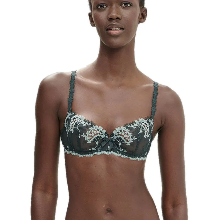 Weekend Shopping Made Better Simone Pérèle Wish Half Cup Bra - Kolsaï Green Fashion Color