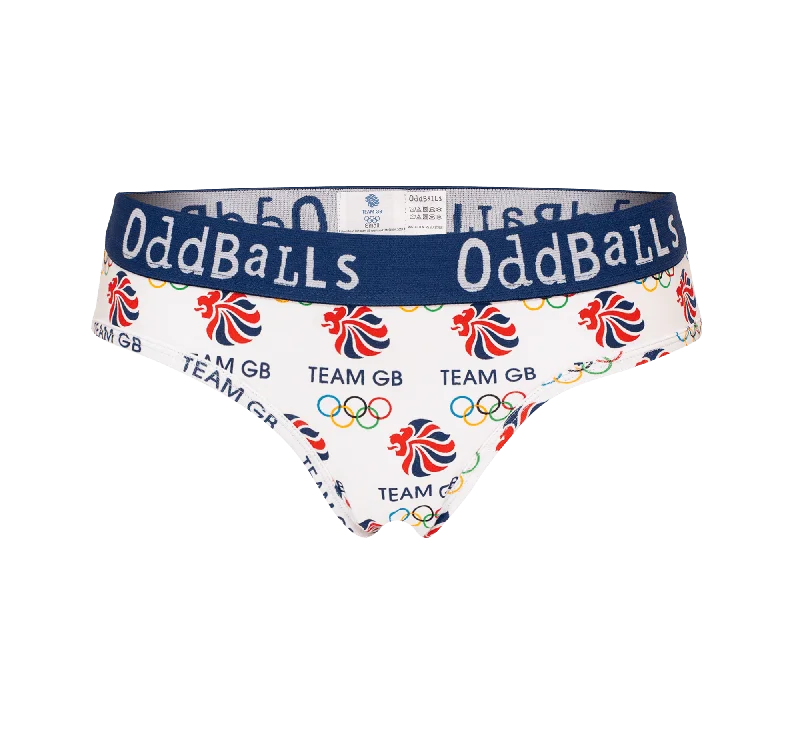 Limited Availability Team GB - White - Ladies Briefs