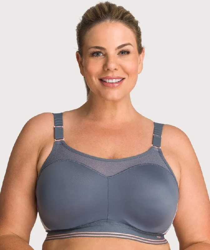 Super Sale Triumph Triaction Control Lite Minimiser Sports Bra - Grey