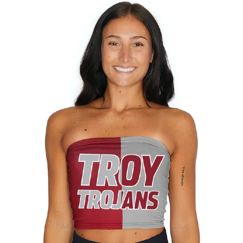 Weekend Deals That Impress Troy University Two Tone Tube Top