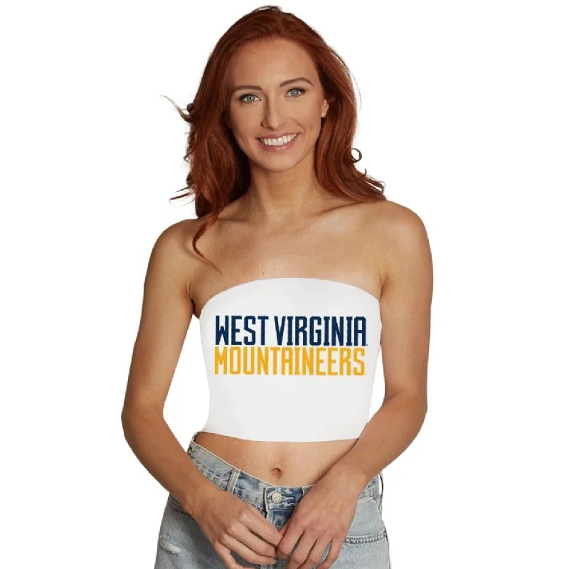 Exclusive Savings West Virginia Mountaineers White Tube Top