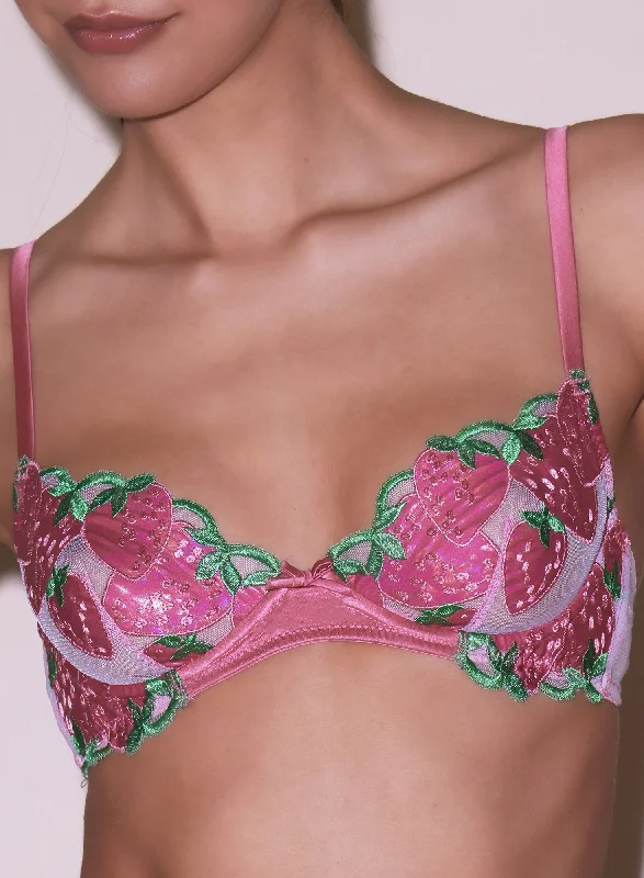 Instant Deal Wild Strawberry Demi Bra