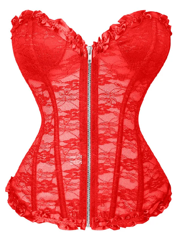 Last Chance Women's Bustier Corset Sexy Fashion Zipper See-through Strapless Plastic Bones Corset Last Chance Women's Bustier Corset Sexy Fashion Zipper See-through Strapless Plastic Bones Corset