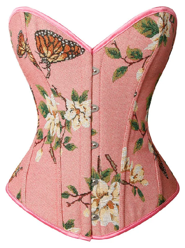Buy More, Save More Women's Fashion Vintage Floral Butterfly Print Tummy Control Back Push Up Corset Buy More, Save More Women's Fashion Vintage Floral Butterfly Print Tummy Control Back Push Up Corset