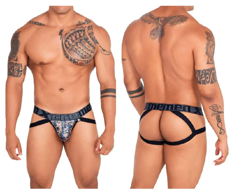 New Arrival Xtremen 91130 Printed Jockstrap Color Orange