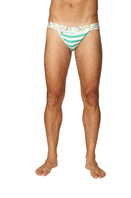 Weekend Bargains Just for You Zen Jock Strap (Nautical Green Stripe)
