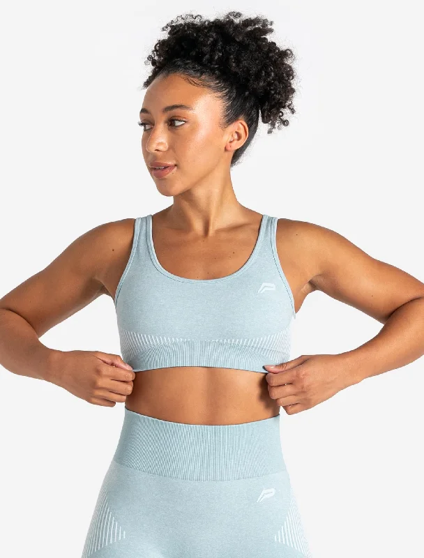 Shop and Save ADAPT 2.0 Seamless Sports Bra - Sky Blue