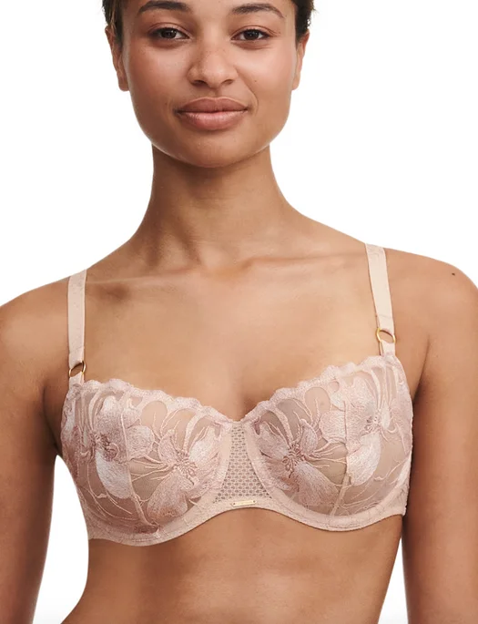 Instant Savings Chantelle Fleurs Lace Unlined Demi Bra