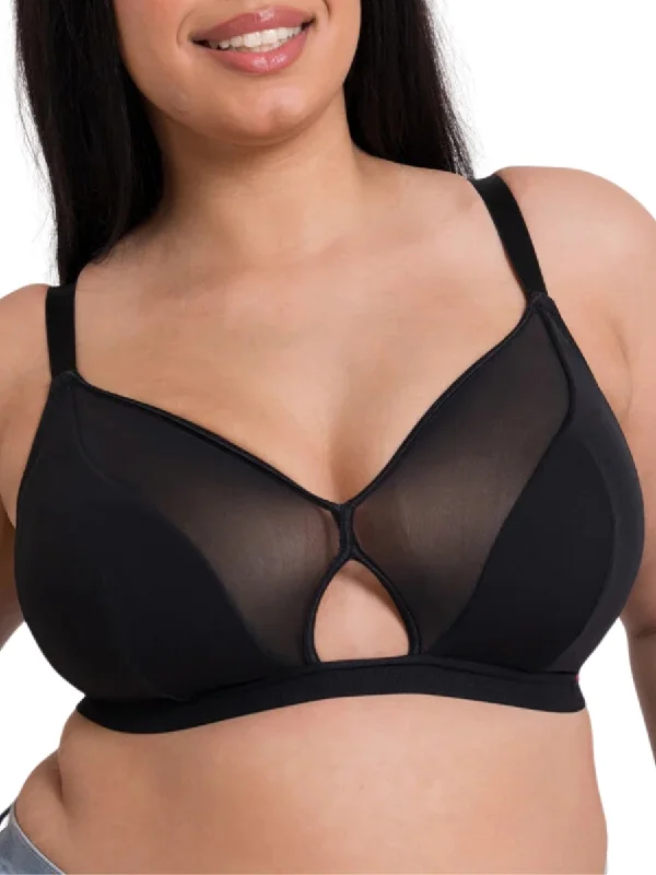 Early Bird Get Up And Chill Non Wired Bralette - Black