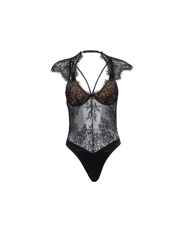 Deep Savings Curvy Madelyn Lace Cage Teddy