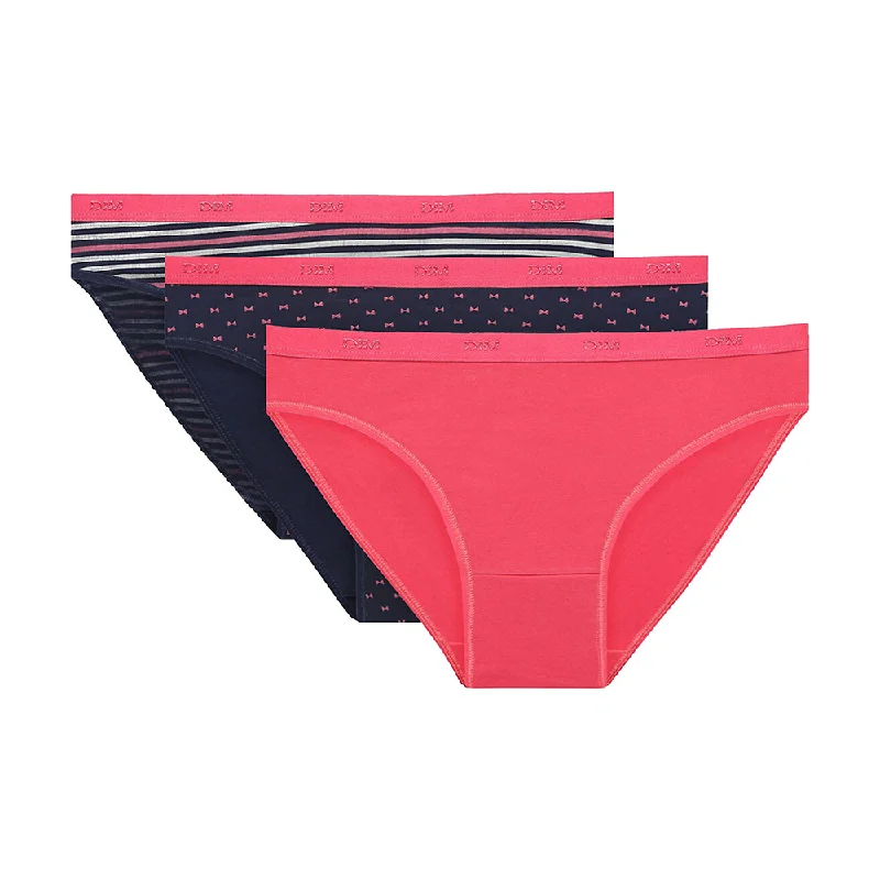 Today Only Dim Les Pockets Pack Of 3 Briefs Knickersin Pretty Pink
