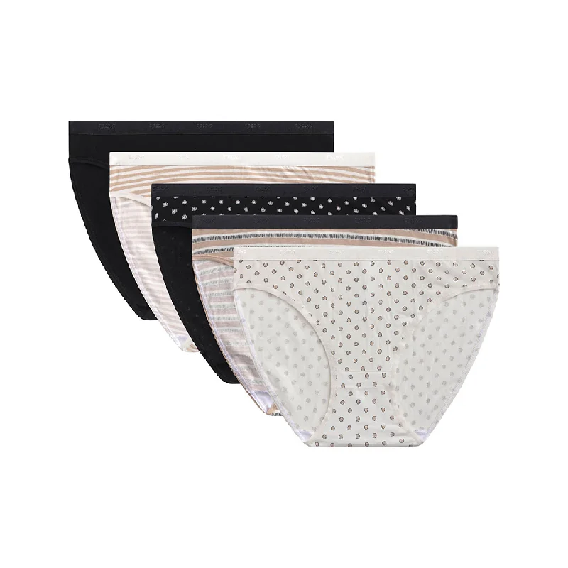 Super Savings Dim Les Pockets Pack Of 5 Briefs Sahara Patterns In White And Black