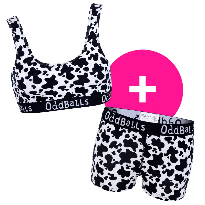 Weekend-Only Price Drops Fat Cow - Women's Bralette and Boxers Bundle