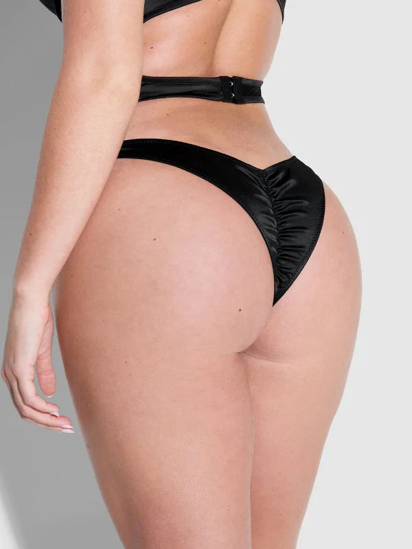 Low Prices Petra Crotchless Satin Tanga