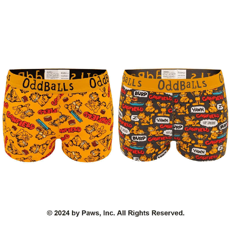 Weekend Discounts You Deserve Garfield Bundle - Ladies Boxer Shorts 2 Pack Bundle