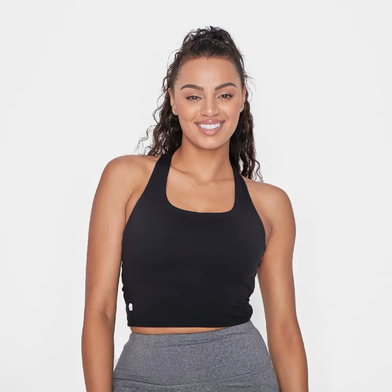 Year-End Sale Harmony Crop Top - Black